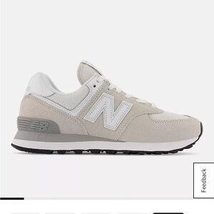 New Balance 574 Core in Nimbus cloud with nb white